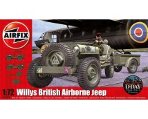 Airfix 1:72 Willys British Airborne Jeep with Trailer and Gun  A02339