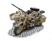 Italeri 1:9 BMW R75 With Sidecar Military Motorcycle