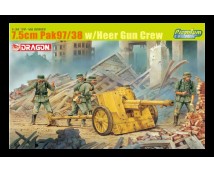 Dragon 6445 7,5cm PaK 97/38 w. Heer Gun crew 1:35