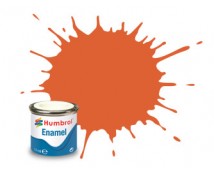 Humbrol Enamel 82 Orange Lining Mat