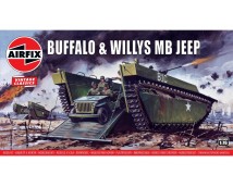 Airfix 1:76 Buffalo and Willys MB Jeep   A02302V