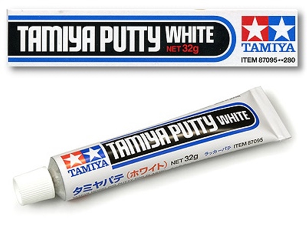 Tamiya 87095 Basic Putty, 32gr Tube, White