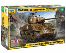 Zvezda 3676 M4A3 Sherman US Medium Tank 1:35