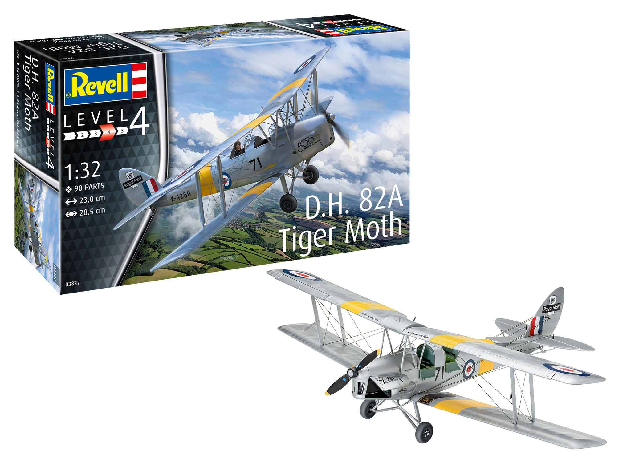 zeewier stormloop jeugd Revell 1:32 Tiger Moth D.H. 82A 03827
