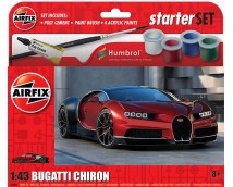 Airfix 1:43 Bugatti Chiron Starter Set incl lijm, verf en kwast     A55005