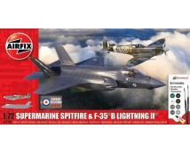Airfix A50190 Supermarine Spitfire + F35 Lightning II incl lijm en verf 