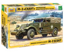 Zvezda 3581 M-3 SCOUT Armored Car with canvas 1:35