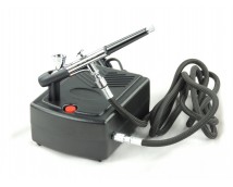 Complete Fengda Airbrush set incl. Compressor in koffer ECONOMIC