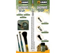 AMMO Pigment Brush Set 3st.  MIG7610
