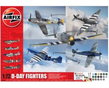 Airfix A50192 D-Day Fighters Set incl lijm en verf  1:72