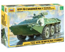 Zvezda 3587 BTR-70 Russian Personnel Carrier with MA-7 Turret  1:35