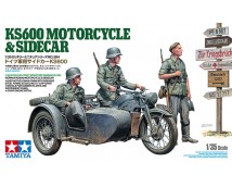 Tamiya 35284 German KS600 Motorcycle and Sidecar 1:35