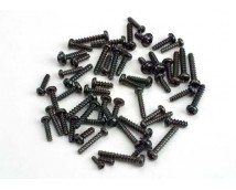 Screw set, self-tapping screws (black) (Tom Cat/ Spirit), TRX1249