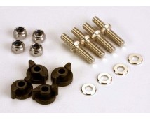 Anchoring pins with locknuts (4)/ plastic thumbscrews for up, TRX1516