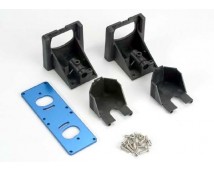 Motor mounting bracket/ gear cover (2)/ Motor plate, T6 alum, TRX1521R