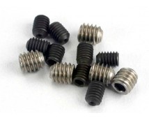 Set (grub) screws, 3x4mm (8)/ 4x4mm (stainless) (4), TRX1548