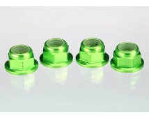 Green anodized axle nuts, TRX1747G