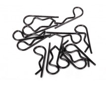 Body clips, black (12) (standard size), TRX1834A