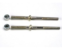 Turnbuckles (54mm) (2)/ 3x6x4mm aluminum spacers (rear cambe, TRX1937