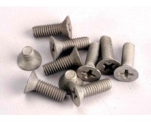 Screws, countersunk machine screw set (Aluminum) (8) 4x10mm, TRX1945