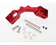Carriers, stub axle (red-anodized 6061-T6 aluminum)(rear)(2), TRX1952A