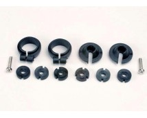 Piston head set, (2 sets of 3 types)/ shock collars (2)/ spr, TRX1965