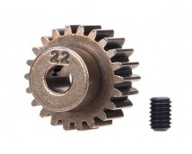 Gear, 22-T pinion (48-pitch) / set screw, TRX2422