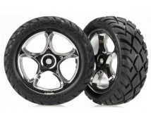 Tires & wheels, assembled (Tracer 2.2 chrome wheels, Anacond, TRX2479R