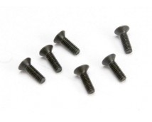 Screws, 2.5x8 countersunk machine (hex drive) (6), TRX2524