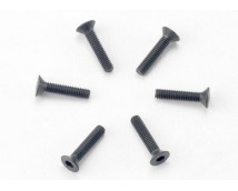 Screws, 2.5x12mm countersunk machine (hex drive) (6), TRX2526