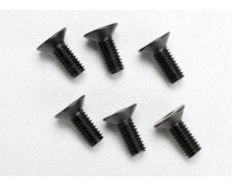 Screws, 4x10mm countersunk machine (hex drive) (6), TRX2535