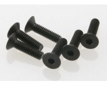 Screws, 4x15mm countersunk machine (hex drive) (6), TRX2546