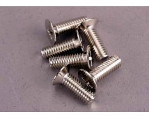 Screws, 4x12mm countersunk machine (100-degree) (6), TRX2548