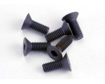 Screws, 3x8mm countersunk machine (6) (hex drive), TRX2550