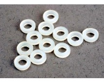 Spacers, nylon (3x6x1.5mm) (12), TRX2633