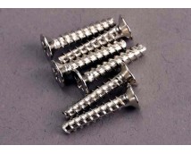 Screws, 3x15mm countersunk self-tapping (6), TRX2649