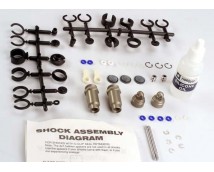 Big Bore Shocks (Medium) (Hard-Anodized And Ptfe-Coated T6 Aluminum)  (Assembled With Tin Shafts) W/O Springs (2)