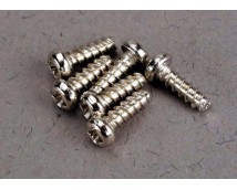 Screws, 2x6mm roundhead self-tapping (6), TRX2674