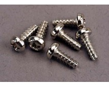 Screws, 3x8mm roundhead self-tapping (6), TRX2682