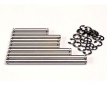 Suspension pin set, stainless steel (w/ E-clips), TRX2739