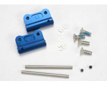 Mounts, suspension arm (blue-anodized 6061-T6 aluminum)(rear, TRX2798X