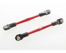 Turnbuckles, aluminum (red-anodized), toe links, 59mm (2) (a, TRX3139X