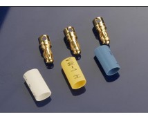 Bullet connectors, male, 3.5mm (3) / heat shrink, TRX3342