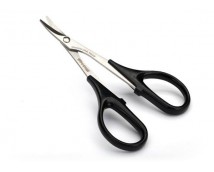 Scissors, curved tip