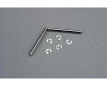 Suspension pins, 2.5x31.5mm (king pins) w/ E-clips (2) (stre, TRX3740
