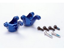 Steering blocks/ axle housings, blue-anodized 6061-T6 alumin, TRX4336X