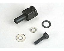 Adapter nut, clutch/ 3x10mm cap screw/washer/ split washer (, TRX4844