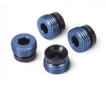 Aluminum caps, pivot ball (blue-anodized) (4), TRX4934X
