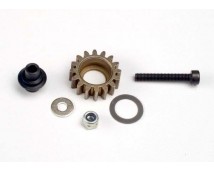 Idler gear, steel (16-tooth)/ idler gear shaft/ 3x8mm flat m, TRX4996