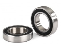Ball bearings, black rubber sealed (12x21x5mm) (2)
